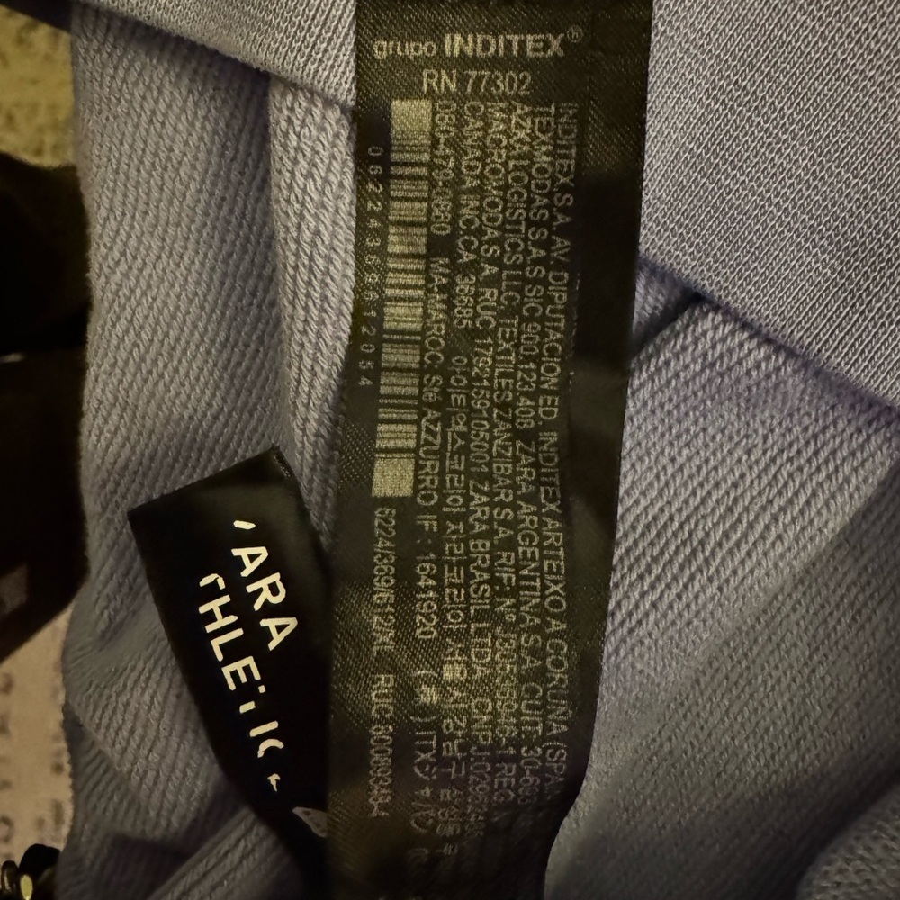 Zara Athleticz Light Gray/Blue Purple Pullover Hoodie - Picture 9 of 10